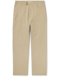 LE17SEPTEMBRE - Straight-leg Cotton-blend Twill Trousers - Lyst
