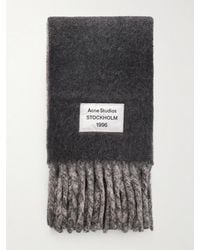 Acne Studios - Volly Heavy Fringed Alpaca-Blend Scarf - Lyst
