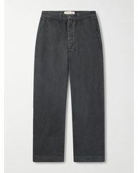Remi Relief - Straight-Leg Cotton-Twill Trousers - Lyst