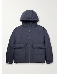 Blue Blue Japan - Textured-shell Hooded Down Jacket - Lyst