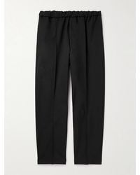 Jil Sander - Tapered Cropped Gabardine Trousers - Lyst
