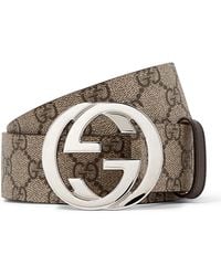 Gucci - Interlocking G-Buckle Reversible Belt - Lyst