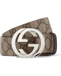 Gucci - Interlocking G-buckle Reversible Belt - Lyst