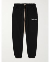 Fear Of God - Tapered Logo-Appliquéd Cotton-Blend Jersey Sweatpants - Lyst