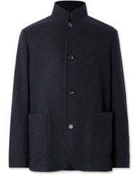 Loro Piana - Spagna Nehru-Collar Unstructured Cashmere-Blend Jersey Suit Jacket - Lyst