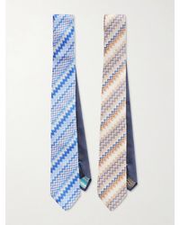 Missoni - Two-Pack 7Cm Silk-Jacquard Tie - Lyst