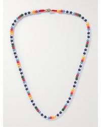 Roxanne Assoulin Baby Bead Silver-tone And Enamel Beaded Necklace - Natural