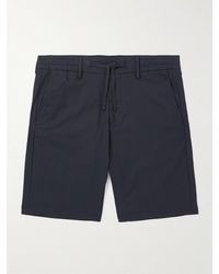 NN07 - Seb 1680 Straight-leg Organic Cotton-blend Twill Drawstring Shorts - Lyst