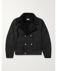 Brunello Cucinelli - Double-Breasted Shearling Jacket - Lyst