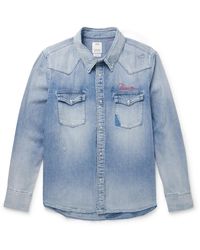 Visvim - Social Sculpture Logo-Embroidered Denim Shirt - Lyst