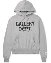 GALLERY DEPT. - Logo-print Appliquéd Cotton-jersey Hoodie - Lyst