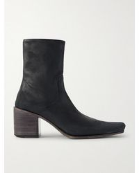Balenciaga - Monsieur Leather Ankle Boots - Lyst
