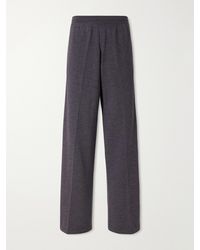 Gucci - Webbing-Trimmed Straight-Leg Wool Trousers - Lyst