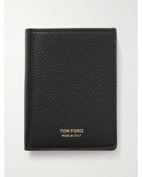 Tom Ford - Aufklappbares Kartenetui aus vollnarbigem Leder - Lyst