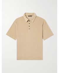 Loro Piana - Tsubaki Cotton And Silk-blend Chenille Polo Shirt - Lyst
