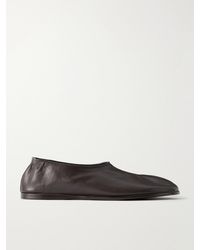 Lemaire - Sock Leather Slippers - Lyst