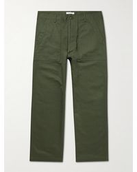 WTAPS Wmill Straight-leg Cotton-twill Trousers - Green