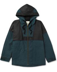 Nicholas Daley - Panelled Waxed-cotton Hooded Parka - Lyst