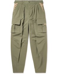 Gucci - Straight-leg Jacquard-trimmed Cotton-ripstop Cargo Trousers - Lyst