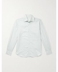STÒFFA - Slub Cotton And Wool-blend Shirt - Lyst