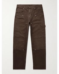 Givenchy - Pantaloni a gamba dritta in tela di cotone Carpenter - Lyst