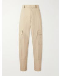Bottega Veneta - Straight-leg Cotton-toile Cargo Trousers - Lyst