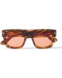 Tom Ford - Fausto Square-Frame Acetate Sunglasses - Lyst