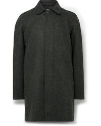 A.P.C. - Pete Herringbone Virgin Wool Coat - Lyst