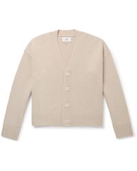 Ami Paris - Wool And Cashmere-blend Cardigan - Lyst