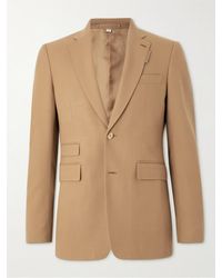 Burberry - Wool And Silk-blend Suit Jacket - Lyst