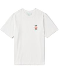 Casablancabrand - Cotton Logo Print T-shirt - Lyst