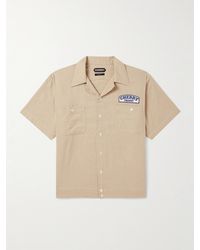 CHERRY LA - Mechanic Camp-collar Logo-appliquéd Cotton-blend Shirt - Lyst