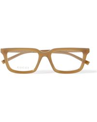 Gucci - Square-Frame Recycled-Acetate Optical Glasses - Lyst