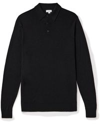 Sunspel - Slim-fit Merino Wool Polo Shirt - Lyst