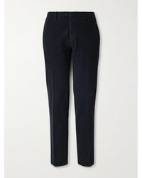 Boglioli - Straight-leg Garment-dyed Cotton-blend Corduroy Trousers - Lyst