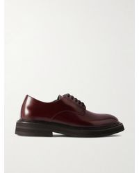 VINNY'S - Officer Polished-Leather Derby Shoes - Lyst