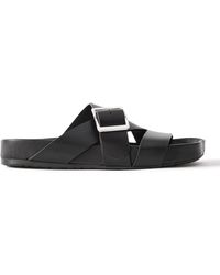 Loewe - Paula's Ibiza Ease Buckled Leather Slides - Lyst