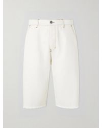 Ami Paris - Wide-Leg Denim Shorts - Lyst