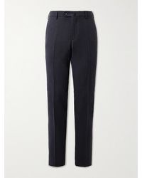 Loro Piana - Pantaflat Slim-fit Straight-leg Linen-twill Suit Trousers - Lyst