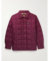 Visvim - Coach Appliquéd Quilted Wool And Silk-Blend Twill Down Jacket - Lyst