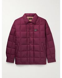 Visvim - Coach Appliquéd Quilted Wool And Silk-Blend Twill Down Jacket - Lyst