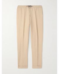 Paul Smith - Pantaloni a gamba dritta in lino con coulisse - Lyst
