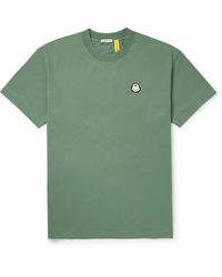 Moncler Genius - Palm Angels Logo-appliquéd Cotton-jersey T-shirt - Lyst
