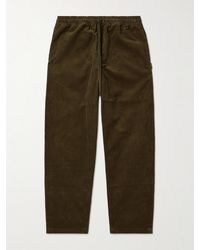 Neighborhood - Straight-leg Cotton-blend Corduroy Drawstring Trousers - Lyst