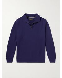 Beams Plus - Cotton-jersey Half-zip Sweatshirt - Lyst
