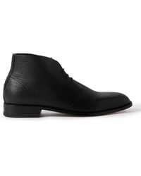 Manolo Blahnik - Berwick Full-grain Leather Chukka Boots - Lyst