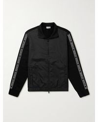 Moncler - Logo-Appliquéd Cotton-Jersey And Shell Track Jacket - Lyst