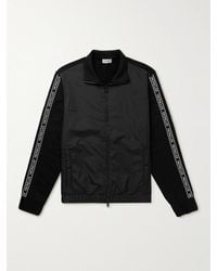 Moncler - Logo-Appliquéd Cotton-Jersey and Shell Track Jacket - Lyst