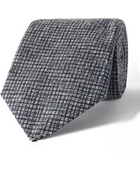 Canali - 8Cm Checked Silk-Jacquard Tie - Lyst