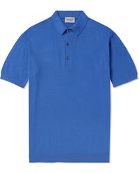 John Smedley - Roth Slim-fit Sea Island Cotton-piqué Polo Shirt - Lyst